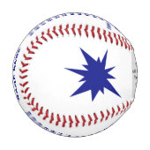 青と白、野球最高のコーチギフト、写真 野球ボール (正面左)