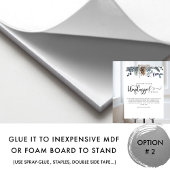 青と石板のフローラ、差し込まれていない式標識 ポスター