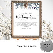 青と石板のフローラ、差し込まれていない式標識 ポスター