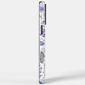 青と紫と黄色の水彩画の野の花模様 Case-Mate iPhoneケース (裏面 / 右)