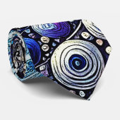 青と紫のすべての点 ネクタイ (ロール)