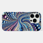 青と紫のすべての点 Case-Mate iPhoneケース (裏面 (横))