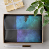 青と紫のアフリカのアカシアの木の風景 薄葉紙 (ギフト)