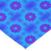 青と紫のアフリカのプリントパターン テーブルクロス (アングル)