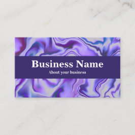 青と紫のエレガント大理石抽象芸術 名刺