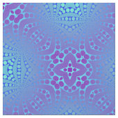 青と紫のオペマディ ファブリック (クローズアップ)