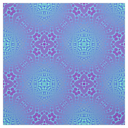 青と紫のオペマディ ファブリック (見本)
