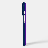 青と紫のキャンディストライプー Case-Mate iPhoneケース (裏面 / 左)