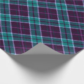 青と紫のクリスマスプレッドパターン ラッピングペーパー (角)