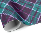 青と紫のクリスマスプレッドパターン ラッピングペーパー (ロールコーナー)