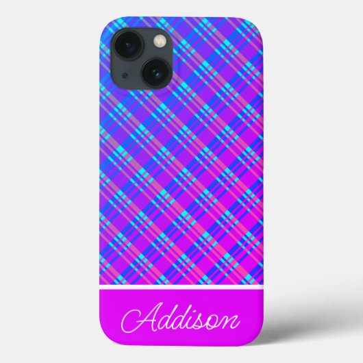 青と紫のグラデーションの大文字と小文字を区別する – iPhoneケース Case-Mate iPhoneケース (裏面)