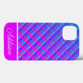 青と紫のグラデーションの大文字と小文字を区別する – iPhoneケース Case-Mate iPhoneケース (裏面 (横))