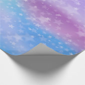 青と紫のグラデーションの背景 ラッピングペーパー (角)