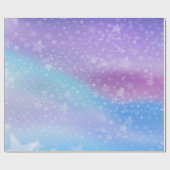 青と紫のグラデーションの背景 ラッピングペーパー (フラット)