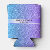 青と紫のグラデーショングリッター 缶クーラー (裏面)