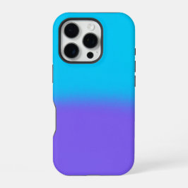 青と紫のグラデーション・ミニマリストアート iPhone 16 PROケース