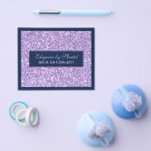 青と紫のグリッターテクスチャプリント チラシ (シングル)