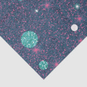 青と紫のグリッター水玉模様クリスマス 薄葉紙 (詳細)