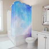 青と紫のシャワーカーテン シャワーカーテン (インサイチュ)