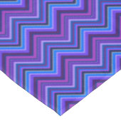 青と紫のジグザグストライプ線 テーブルクロス (アングル)
