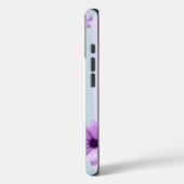 青と紫のストライプのデイジー模様 Case-Mate iPhoneケース (裏面 / 左)