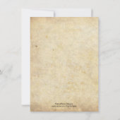 青と紫のダマスクの結婚式の日付を保存 セーブザデート (裏面)