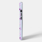 青と紫のデイジー柄 Case-Mate iPhoneケース (裏面 / 左)