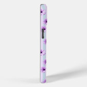 青と紫のデイジー柄 Case-Mate iPhoneケース (裏面 / 右)