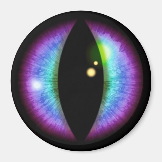 青と紫のドラゴンズアイ マグネット (正面)