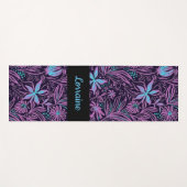 青と紫のネオン ヨガマット (正面(横))