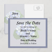 青と紫のハイドランジア 案内ポストカード (正面/裏面)