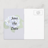 青と紫のハイドランジア 案内ポストカード (裏面)