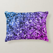 青と紫のバブルアクセント枕 アクセントクッション (正面)