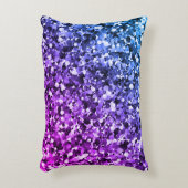 青と紫のバブルアクセント枕 アクセントクッション (正面(垂直))