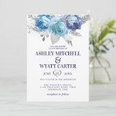 青と紫のバラ結婚ズ 招待状 (スタンド正面)