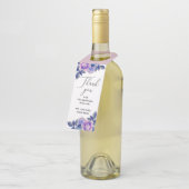 青と紫のバラ。フローラ結婚の感謝していお前 ボトルネックタグ (アングル)