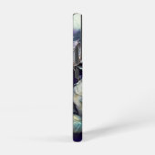 青と紫のバラ SAMSUNG GALAXYケース (右側面)