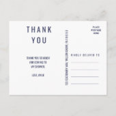 青と紫のヒマワリグラデーションが有難う ポストカード (裏面)