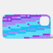 青と紫のピクセル Case-Mate iPhoneケース (裏面 (横))