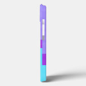 青と紫のピクセル Case-Mate iPhoneケース (裏面 / 左)