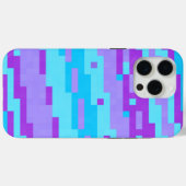 青と紫のピクセル Case-Mate iPhoneケース (裏面 (横))