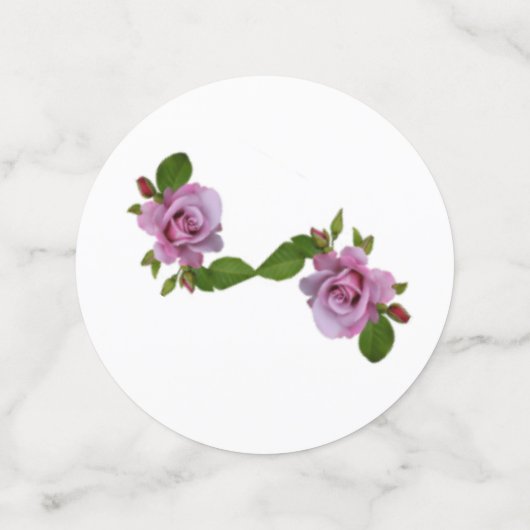 青と紫のフローラ コンフェッティ (ミディアム裏面)