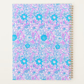 青と紫のフローラ プランナー手帳 (裏面)