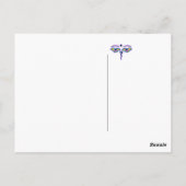 青と紫のブッダの目.png ポストカード (裏面)