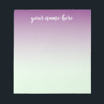 青と紫のメモグラデーションパーソナライズされた帳 ノートパッド<br><div class="desc">青と紫のメモグラデーションパーソナライズされた帳</div>