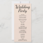 青と紫の三日月結婚式 プログラム (裏面)