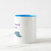 青と紫の人魚の分隊コーヒーマグ ツートーンマグカップ (中央)