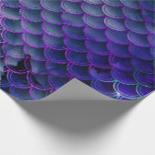 青と紫の人魚はかりで測 ラッピングペーパー (角)