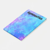 青と紫の体操 ポストイット (アングル)