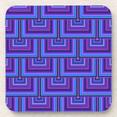 青と紫の四角はかりで測 コースター (正面)